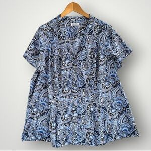 🎉5 for $45🎉 Croft & barrow top blouse shirt size 1X